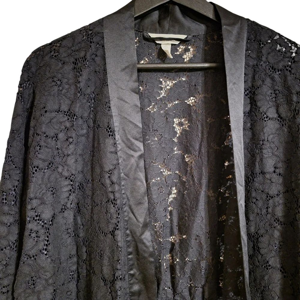 Soma Black Lace Robe